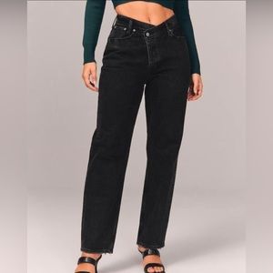 Abercrombie & Fitch Curve Love High Rise Dad Jean